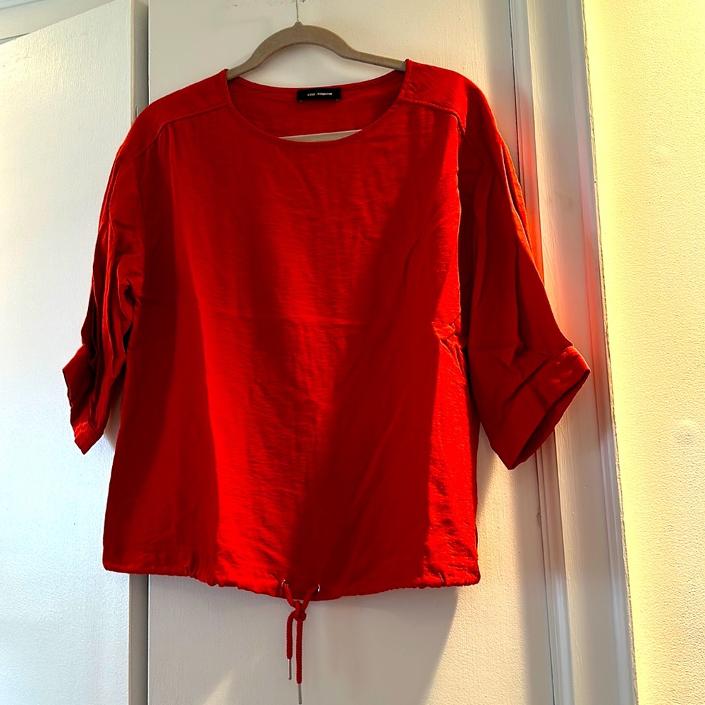 Cop.Copine red copper top. Bought in France. Sz L